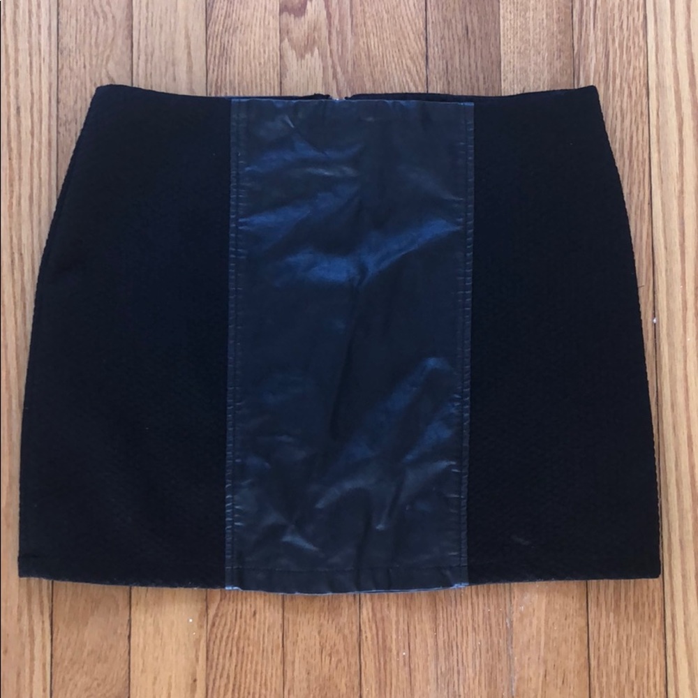 Black mini skirt